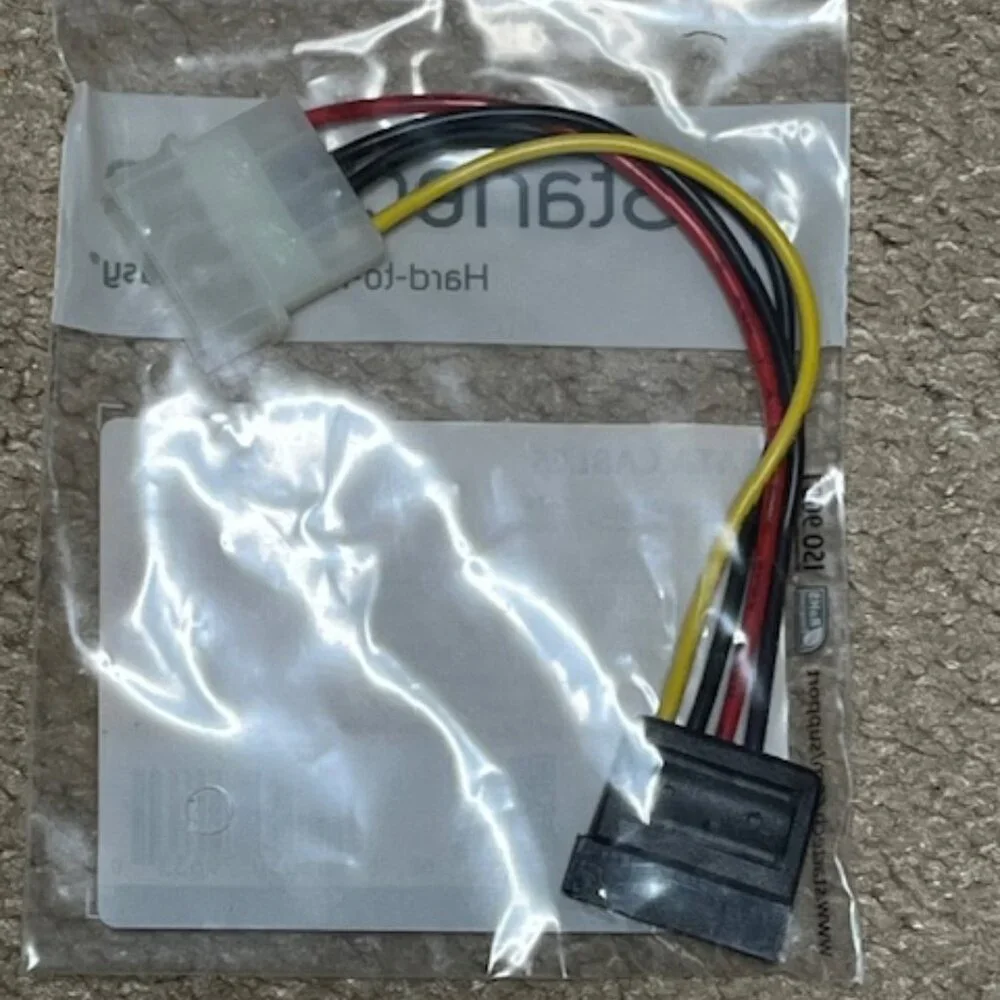 StarTech.com 6in 4 Pin Molex to SATA Power Cable Adapter